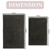 Home Weavers Luxury Collection 100% Cotton Tufted Bathroom Rug Set, Non-Slip Latex Bath Rug Set - 3 of 4