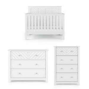 Child Craft Atwood Crib, Dresser and Chest Nursery Set, 3-Piece, Includes 4-in-1 Convertible Crib, Dresser and Chest - 1 of 4