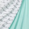 Crib Fitted Sheets I Love You and Mint Solid - Cloud Island™ - Gray/Mint - 2pk - image 2 of 3