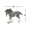 Breyer Corral Pals Horse Collection Black Sabino Roan Clydesdale Stallion Model Horse - 4 of 4