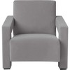 UNISOAR Modern Textured Velvet Upholstered Accent Lounge Arm Chair - 2 of 4