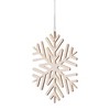 Northlight Cut-Out Snowflake Wooden Christmas Ornaments - 5" - Set of 8 - 4 of 4