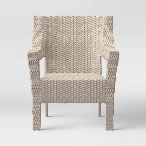 Southcrest Wicker Stacking Patio Club, Wicker Stacking Chairs