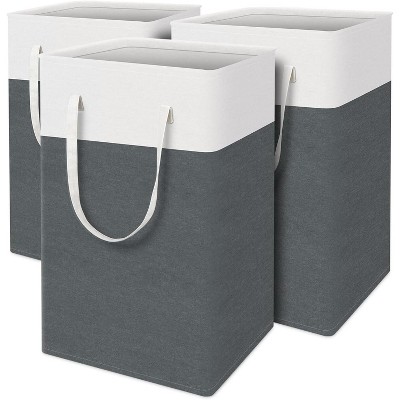 laundry basket 3-Pack, laundry hamper, Hamper with handles, collapsible laundry baskets, Waterproof dirty clothes hamper