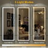Floor Mirror, with LED Adjustable Light, Aluminum Alloy  Arched  Full Body Mirror, for Home Office Clothing Store, 63"X 16" - 4 of 4