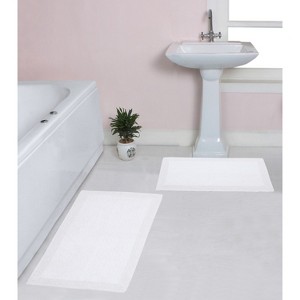 Home Weavers Luxury Collection 100% Cotton Tufted Bathroom Rug Set, Non-Slip Latex Bath Rug Set - 1 of 4
