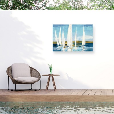 "Sails On Horizon" Outdoor Canvas