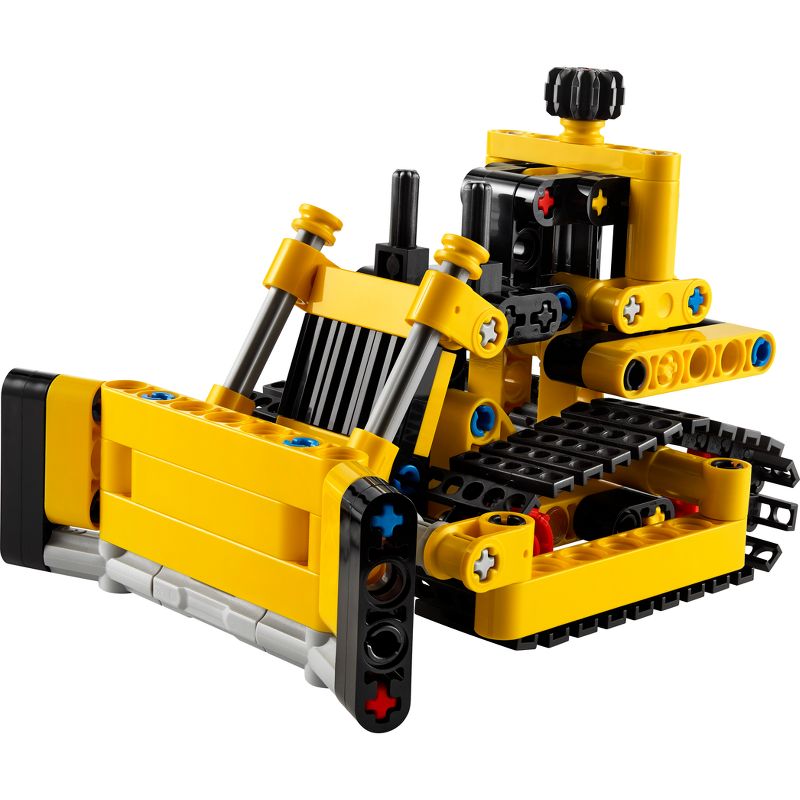 LEGO Technic Heavy-Duty Bulldozer Building Set, Construction Toy 42163, 3 of 8