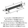 Amerock Overton Split Finish Cabinet or Drawer Pull - 2 of 3