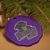 Whittier College Primary Logo Porcelain Scalloped Holiday Christmas Tree Ornament - 4 of 4