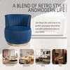 NicBex Modern Swivel Accent Chair, PU Leather Ergonomic Sofa Chair, Wood Reading Chair for Bedroom, Living Room - 3 of 4