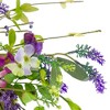 Northlight Lavender and Wildflower Artificial Floral Twig Wreath, Purple and Pink - 20-Inch - 3 of 4