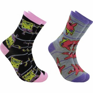 Hypnotic Socks SpongeBob SquarePants Womens Novelty Crew Socks | 2 Pairs - 1 of 1