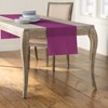 Slickblue 14"x108" Linen-Look Table Runner – Polyester Poplin, Wrinkle-Resistant, Serged Edge Finish, 41 Color Options - 2 of 3