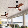 TOBILI Hot sales 42 Inch Ceiling Fans, Outdoor Ceiling Fan for Patios with Light 3 Blades Modern Ceiling Fan,Wood Fan for Farmhouse - 2 of 4