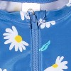 Gerber Baby & Toddler Girls' One-Piece Long Sleeve Rash Guard Swimsuit UPF 50+ - 2 of 4