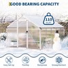 Garvee Walk-In Greenhouse with Polycarbonate Panels, Aluminum Frame, Quick Setup, Roof Vent, Outdoor Garden Greenhouse - 4 of 4