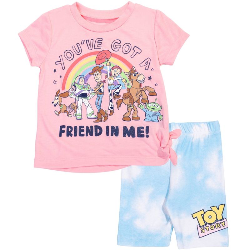 Disney Moana Winnie the Pooh Lion King Pixar Toy Story Lilo & Stitch T-Shirt & Shorts Outfit Set Little Kid to Big Kid, 3 of 11