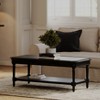Pullman Traditional Rectangular Wooden Coffee Table in Antiqued Brown Finish - 4 of 4