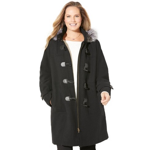 Women's shops plus size wool pea coat