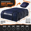 Mockins Navy Blue 30 Cu Ft. Waterproof Rooftop Bag (60"x43"x20") with PVC Mat, Straps, Hooks & More - 2 of 4