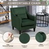 Okak Modern Corduroy Upholstered Accent Chair with Scooped Arms,Comfy Lounge Chair for Living Room,Bedroom - 2 of 4