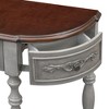Lyngins Classic Console Table with 4 Drawers + 1 Open Shelf, Entryway Table with Retro Carved Patterns & Roman Legs, Sofa Table for Living Room - 4 of 4