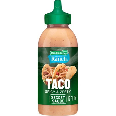 Hidden Valley Ranch Secret Sauce Spicy Taco - 12 Fl Oz : Target