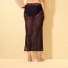 Women's Mesh Swim Cover Up Skirt - Shade & Shore™ Black - 2 of 3