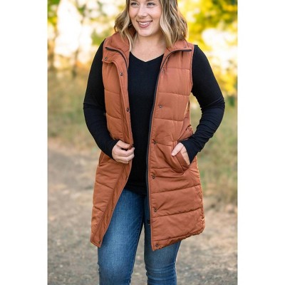 Women's Harlow Long Vest - Michelle Mae