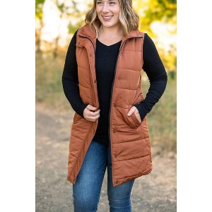 Women's Harlow Long Vest - Michelle Mae - 1 of 4