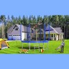 10FT Trampoline with Basketball Hoop, ASTM Approved Reinforced Type Outdoor Trampoline with Enclosure Net - 3 of 4