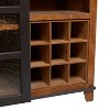 Industrial Wood Standing Wine Rack Brown - Olivia & May - 4 of 4