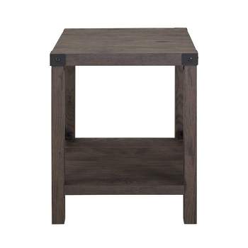 Sophie Rustic Industrial X Frame Side Table - Saracina Home