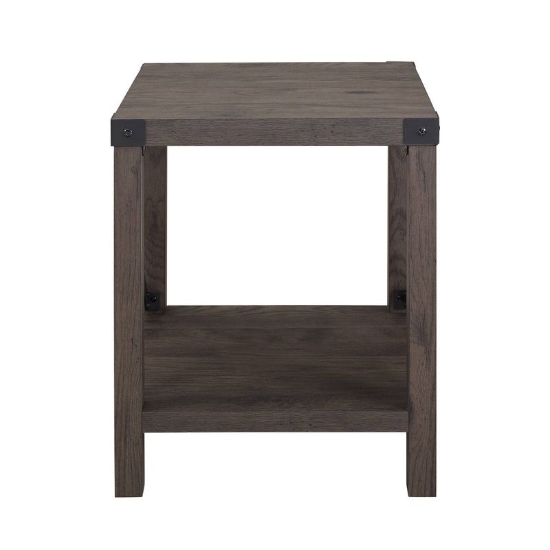 Sophie Rustic Industrial X Frame Side Table - Saracina Home, 1 of 16