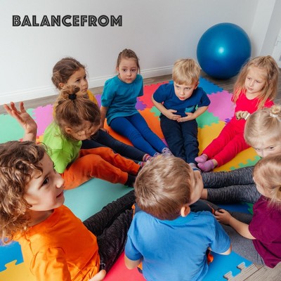 Multicolor EVA Foam Interlocking Exercise Mat Tiles, 24 Sq Ft