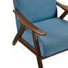 NicBex Polyester Accent Chair,Upholstered Living Room Chairs with High Backrest and Walnut Legs,Modern Armchair,Accent Chairs for Living Room - 3 of 4