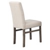 Best Master Furniture,Vitaliya Linen Side Chairs, Set of 2 - 3 of 3