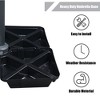 Aoodor 4-Piece Offset Cantilever Patio Umbrella Base Stand - Sand Filled Weight Plates for Stability - 4 of 4