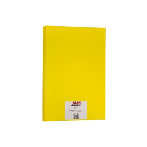 Astrobrights Ledger 65lb Colored Cardstock Tabloid Size 11 x 17 Yellow  Recycled 