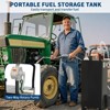 35 Gallon Fuel Caddy,Fuel Storage Tank with Manual Transfer Pump,Gasoline Diesel Fuel Container for Cars, Lawn Mowers, ATVs, Boats, More - 2 of 4