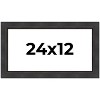 PosterPalooza | Panoramic Traditional Black Picture Frame - UV Acrylic, Foam Board Backing, Hanging Hardware - 2 of 4