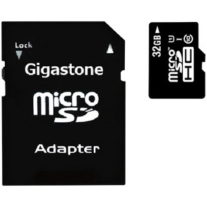 Gigastone® Camera Plus 32-GB UHS-I U1 A1 Class 10 microSD™ Card with Adapter in Multicolored - 1 of 3
