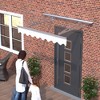 Aghana Digitals Premium 47"x34" Door Window Awning: 3.5mm Solid Polycarbonate Roof, Aluminum - 2 of 3