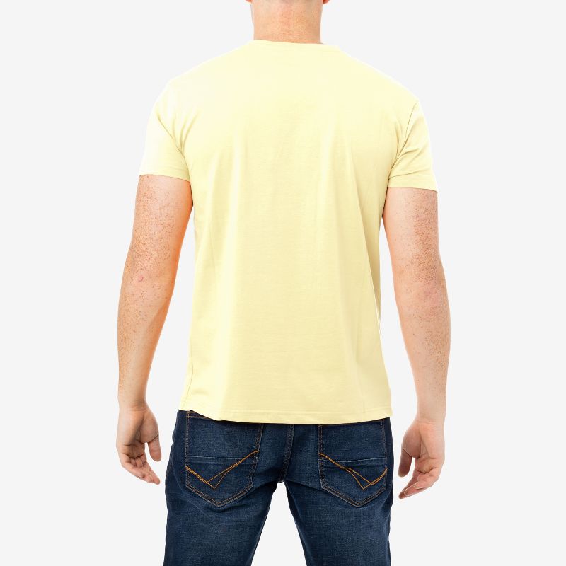 X RAY Men's Basic Henley Neck Short Sleeve T-Shirt, 2 of 4