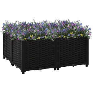 vidaXL Raised Bed 31.5"x31.5"x15" Polypropylene - 1 of 4