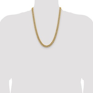 Chisel Stainless Steel Polished Yellow IP-plated 9.5mm 24" Curb Chain Necklace - 1 of 4