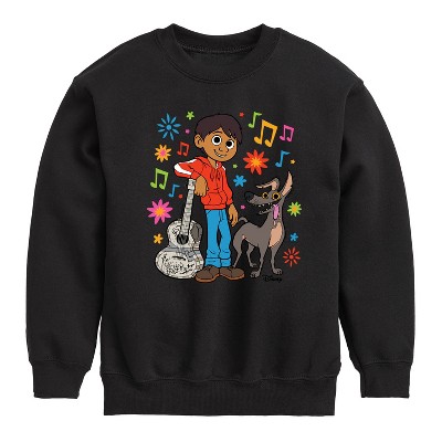 Boys' - Coco - Miguel Y Dante Graphic Long Sleeve Fleece Sweatshirt