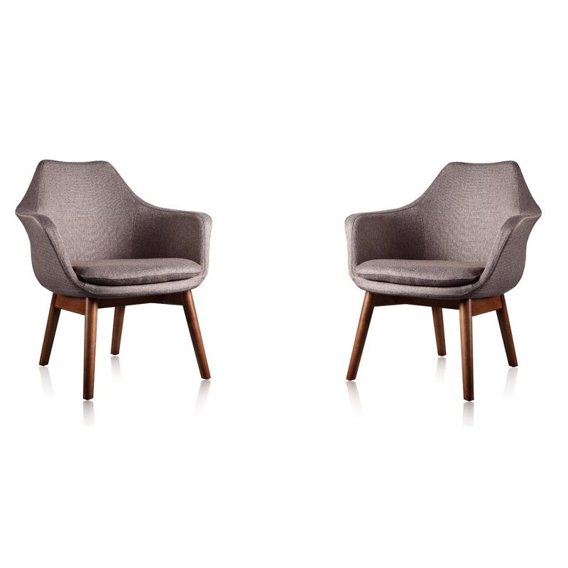 Set of 2 Cronkite Twill Accent Chairs - Manhattan Comfort, 1 of 9