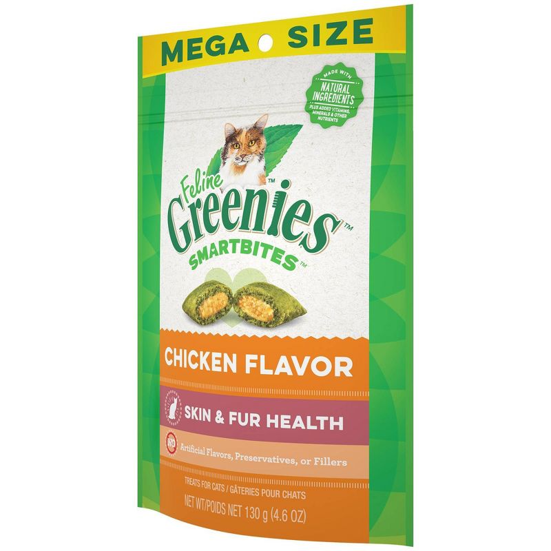 Greenies Smartbites Skin and Fur Health Chicken Flavor Cat Treats, 4 of 7